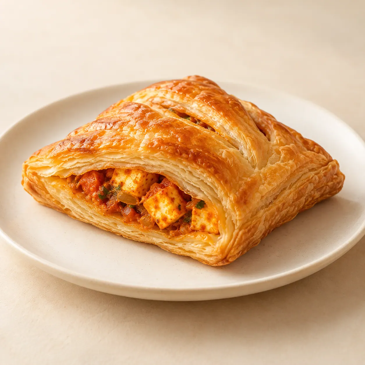 Paneer Puff — AI illustration