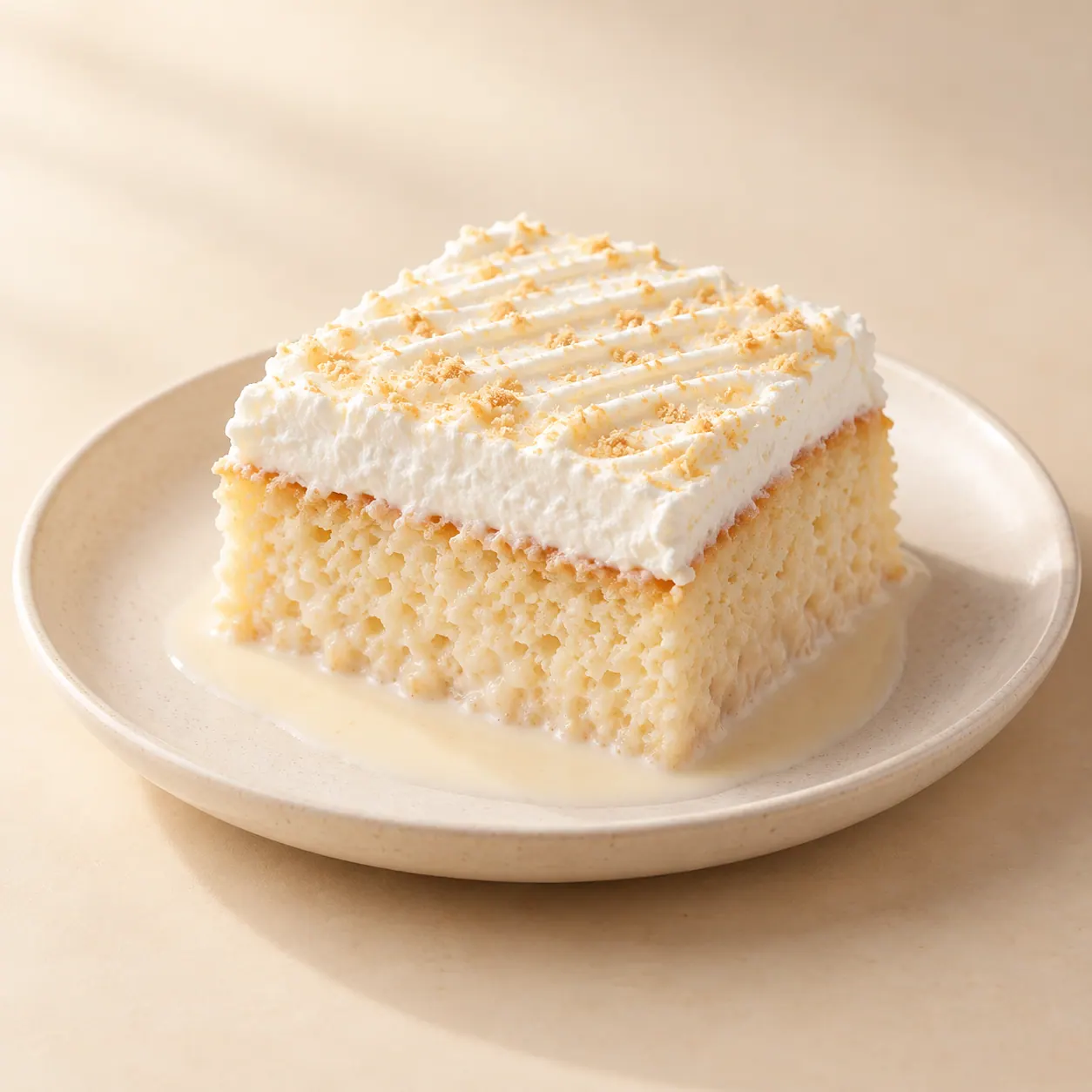 Vanilla Tres Leches - AI illustration