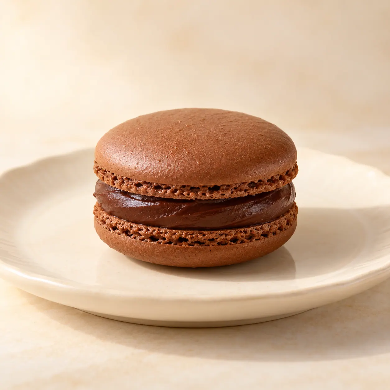 Chocolate Macaron — AI illustration