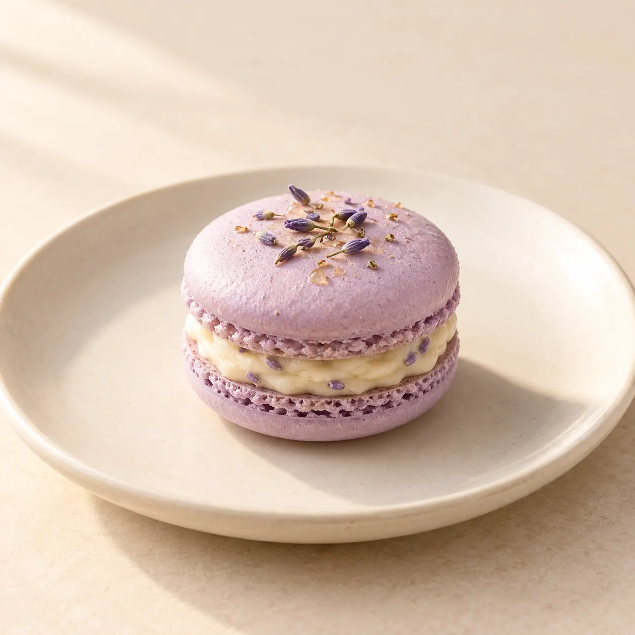 Lavender Honey Macaron - AI illustration