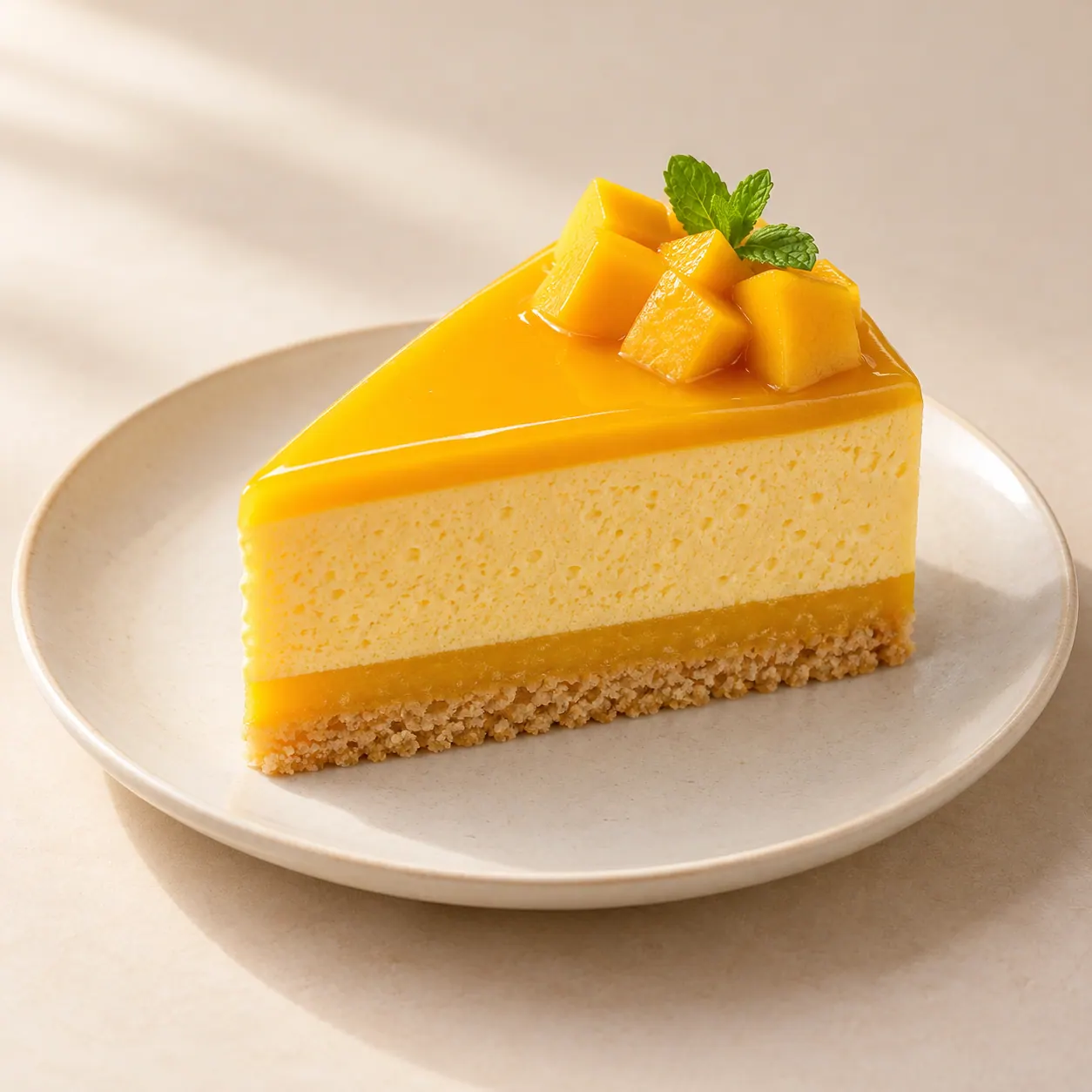 Artisanal Mango Mousse - AI illustration