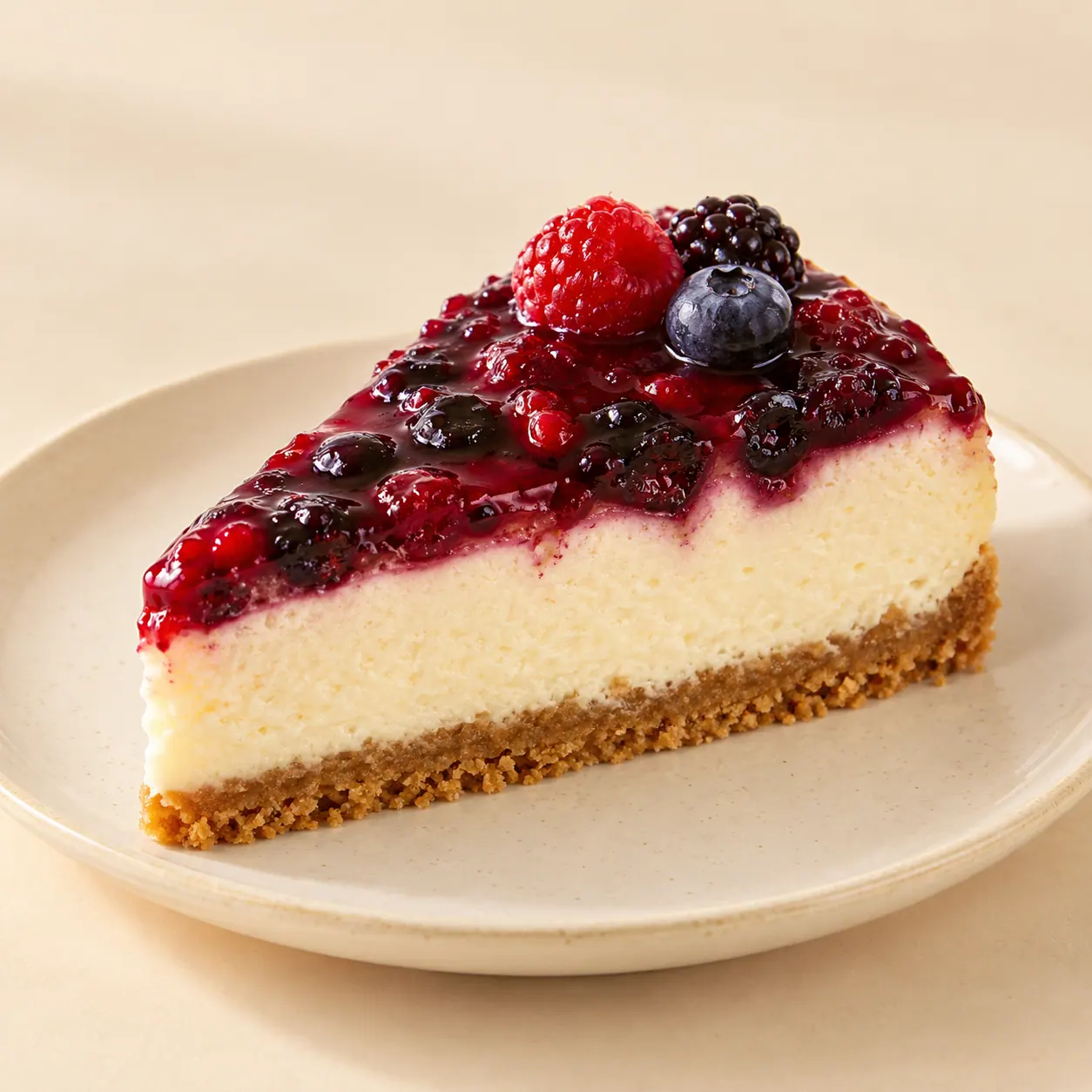 Mixberry Cheesecake — AI illustration