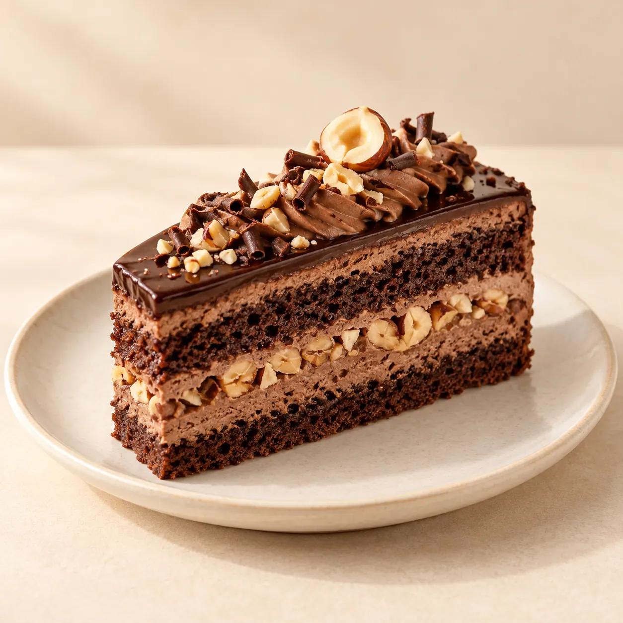 Hazelnut Chocolate Pastry - AI illustration
