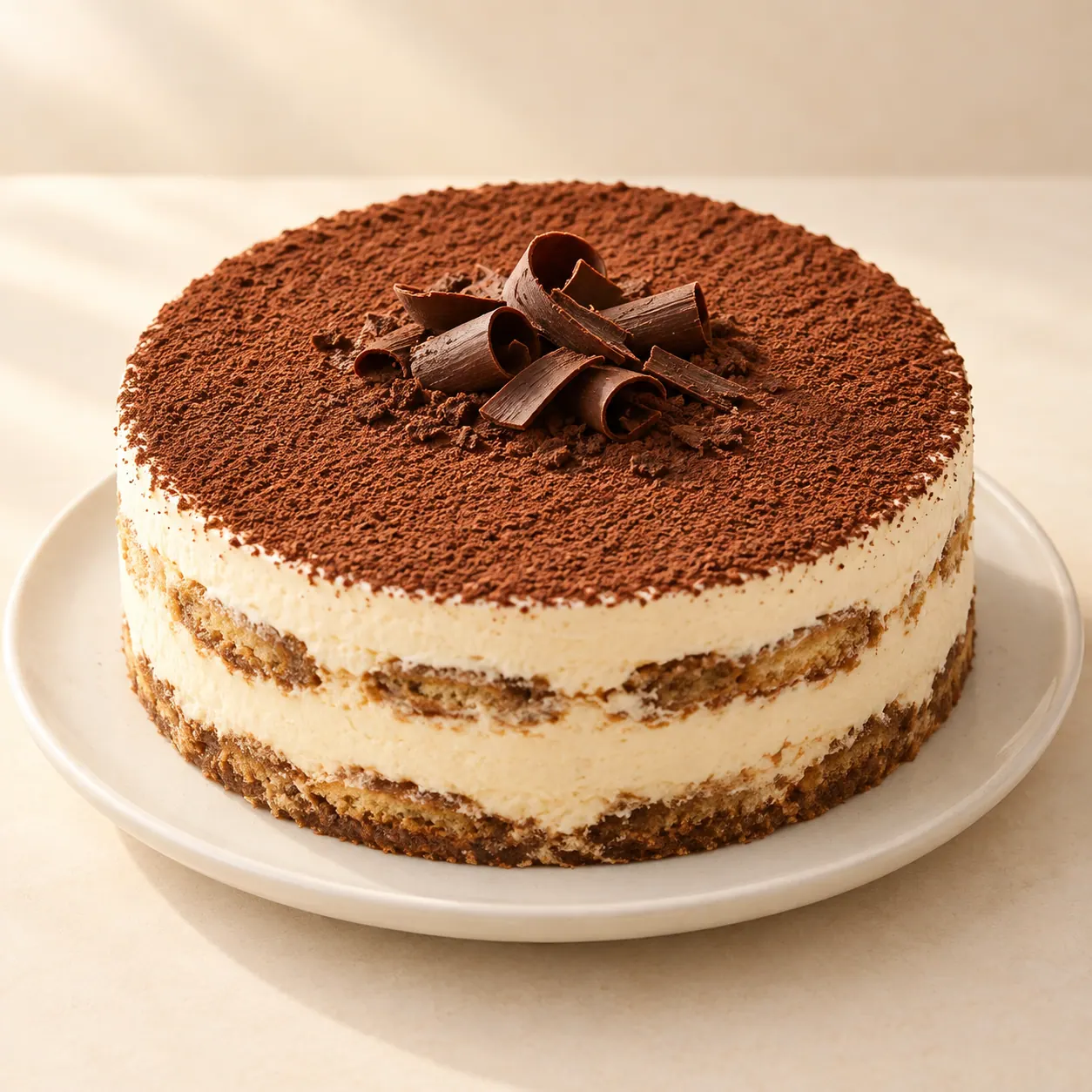 Tiramisu Cake - AI illustration