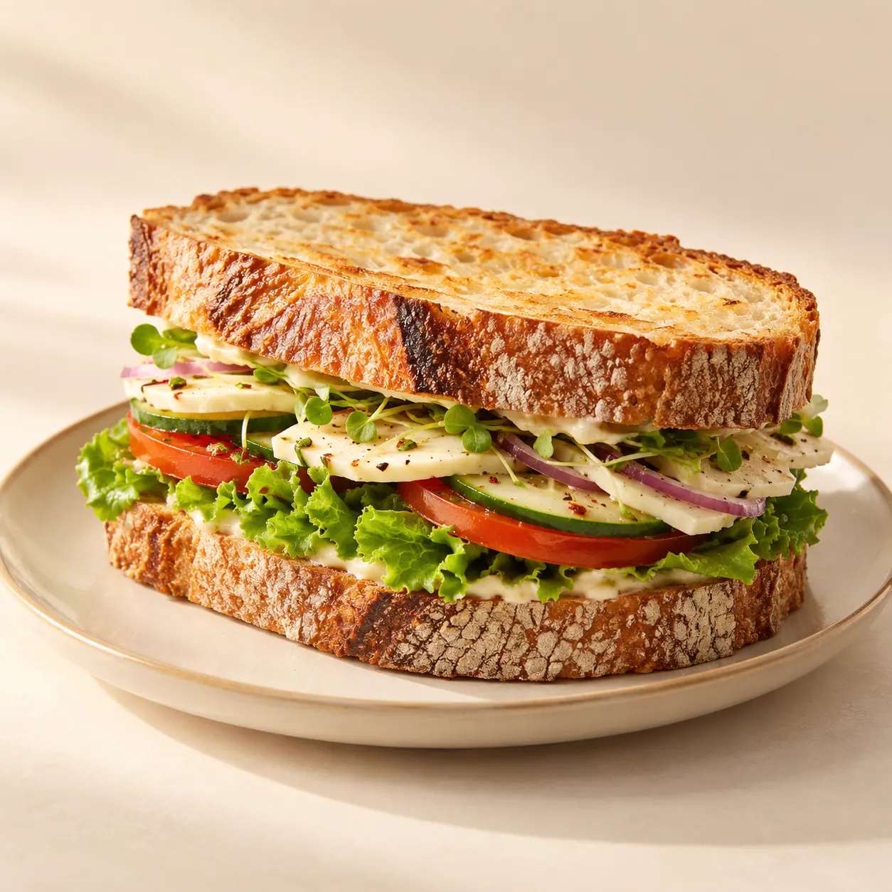 Resto Sourdough Sandwich — AI illustration