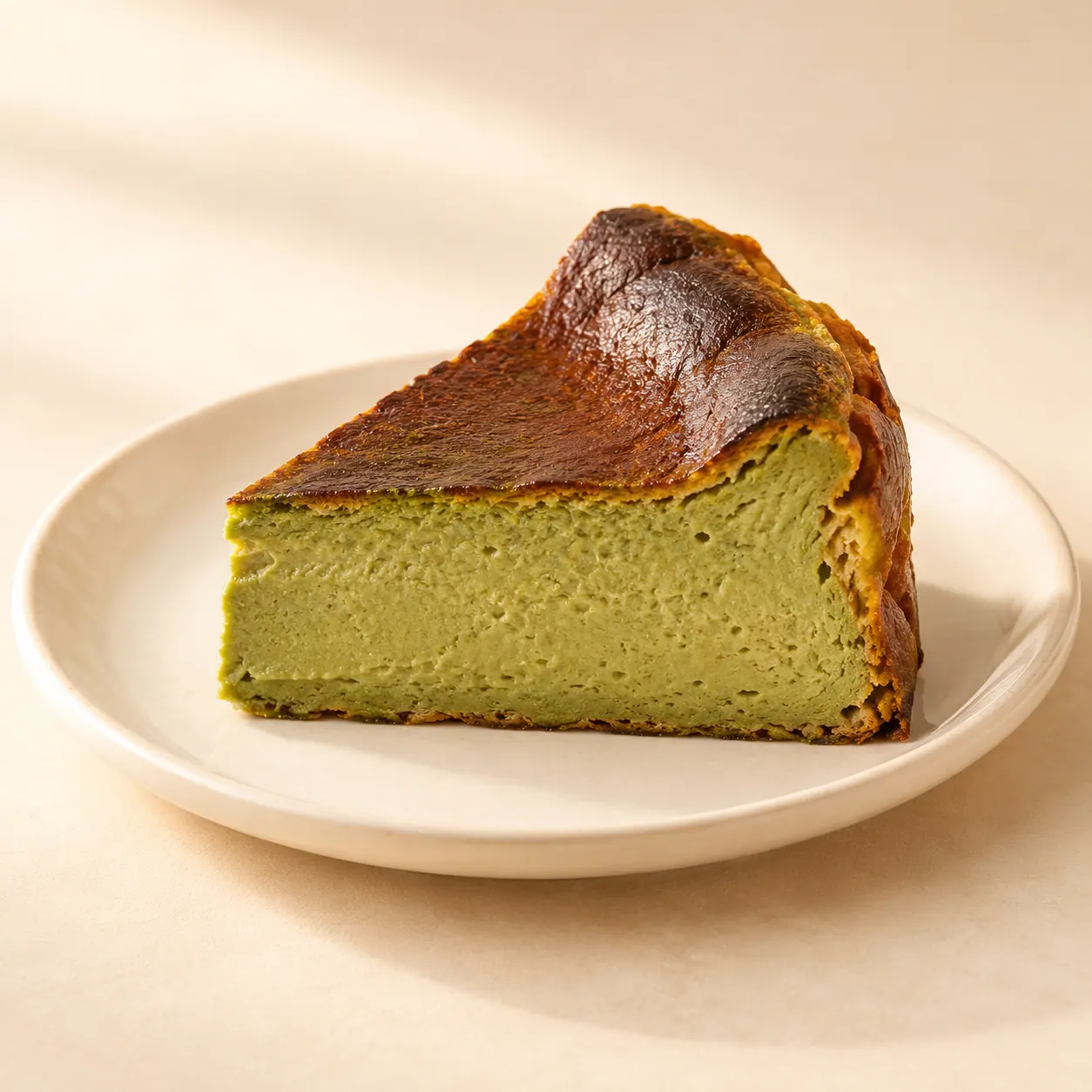 Matcha Basque — AI illustration