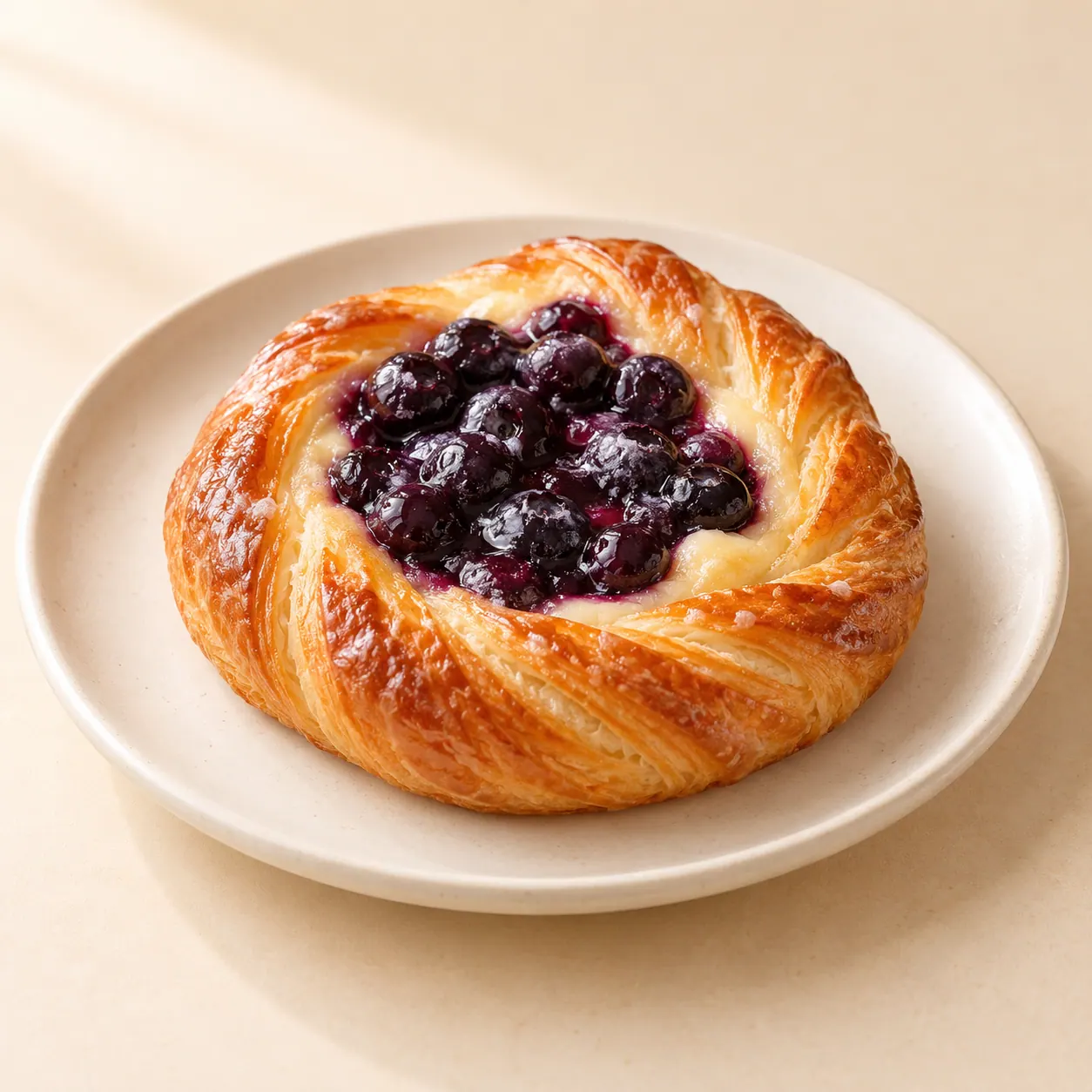 Blueberry Danish - AI illustration