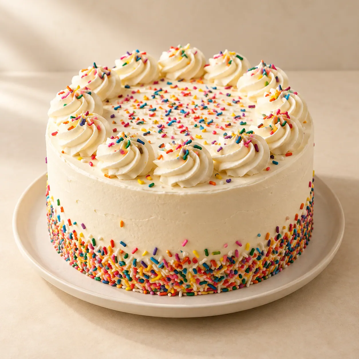 Rainbow Cake 1 Kg - AI illustration