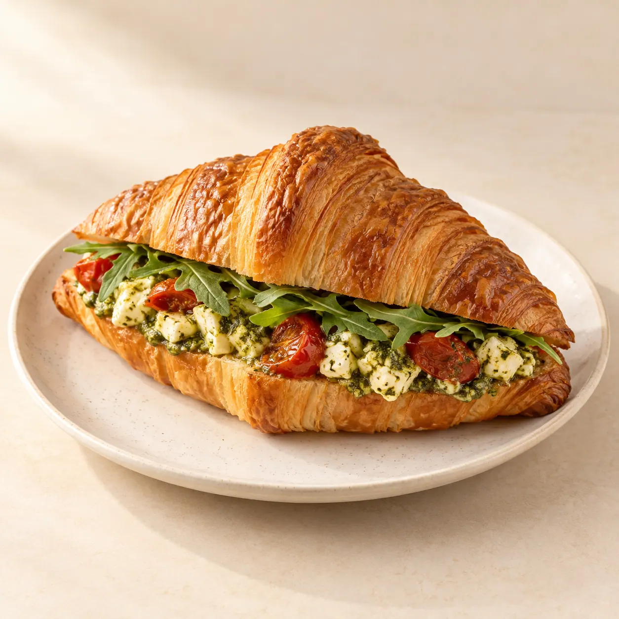Pesto Croissant (Veg) - AI illustration