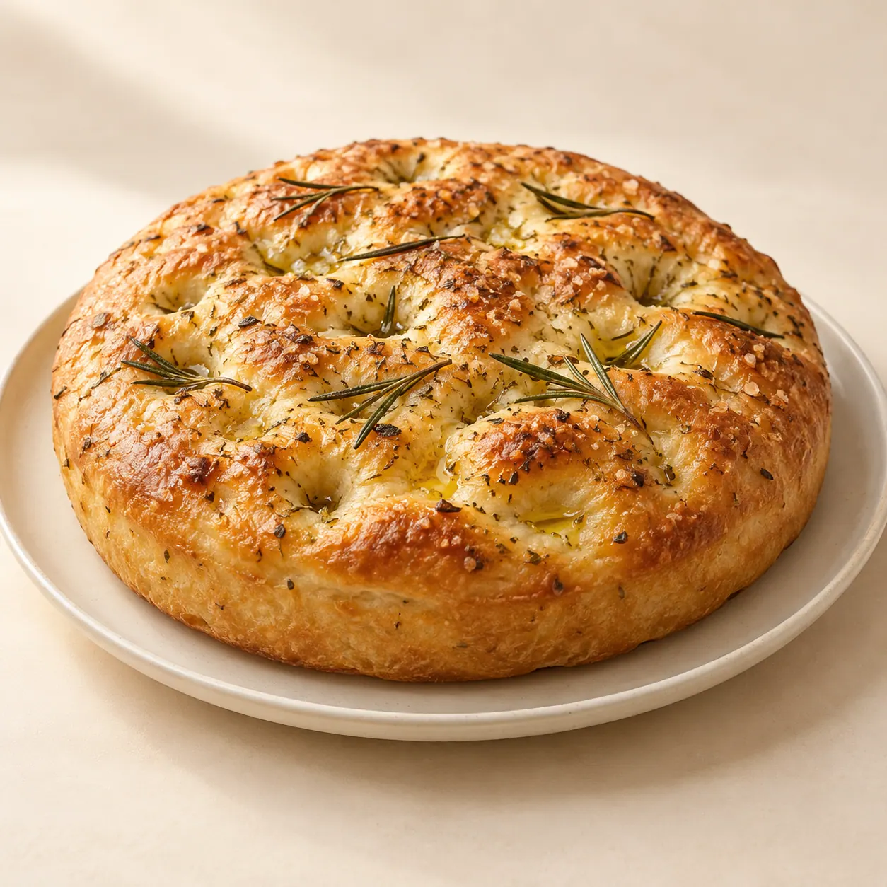 Focaccia Bread - AI illustration