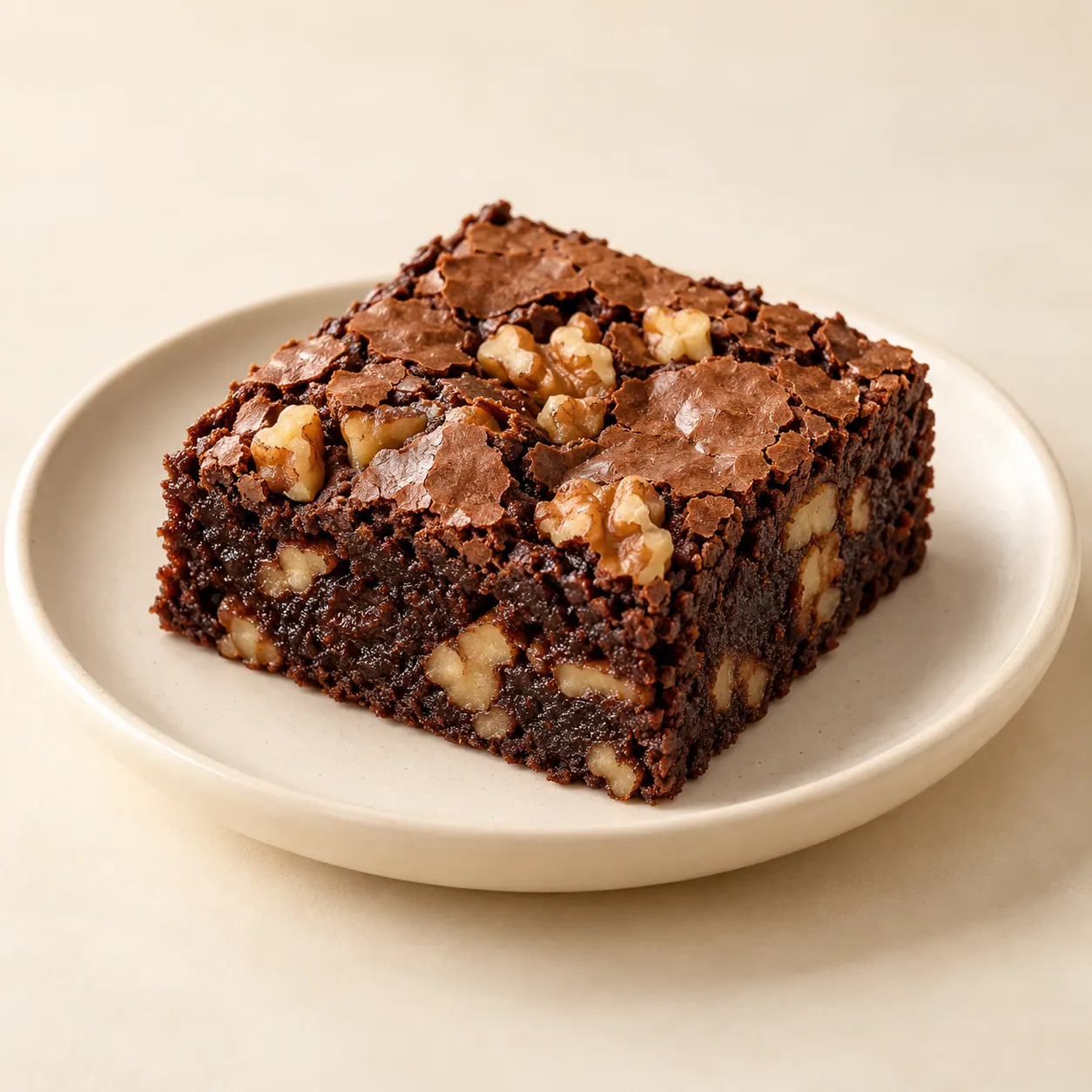Chocolate Walnut Brownie — AI illustration