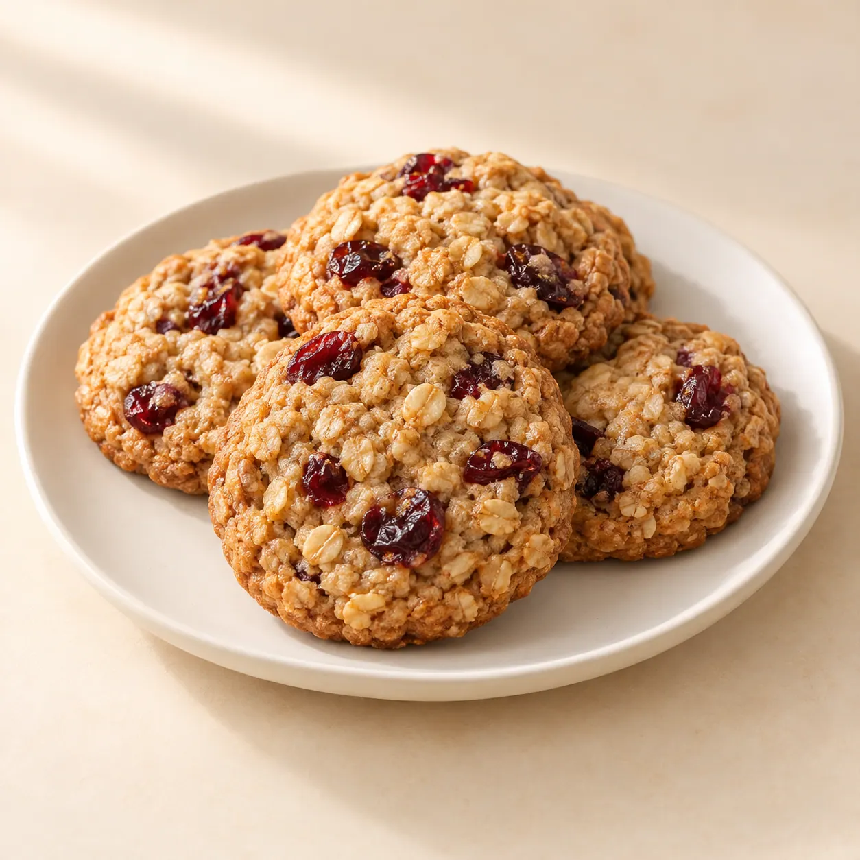 Oats Cranberry Cookies - AI illustration