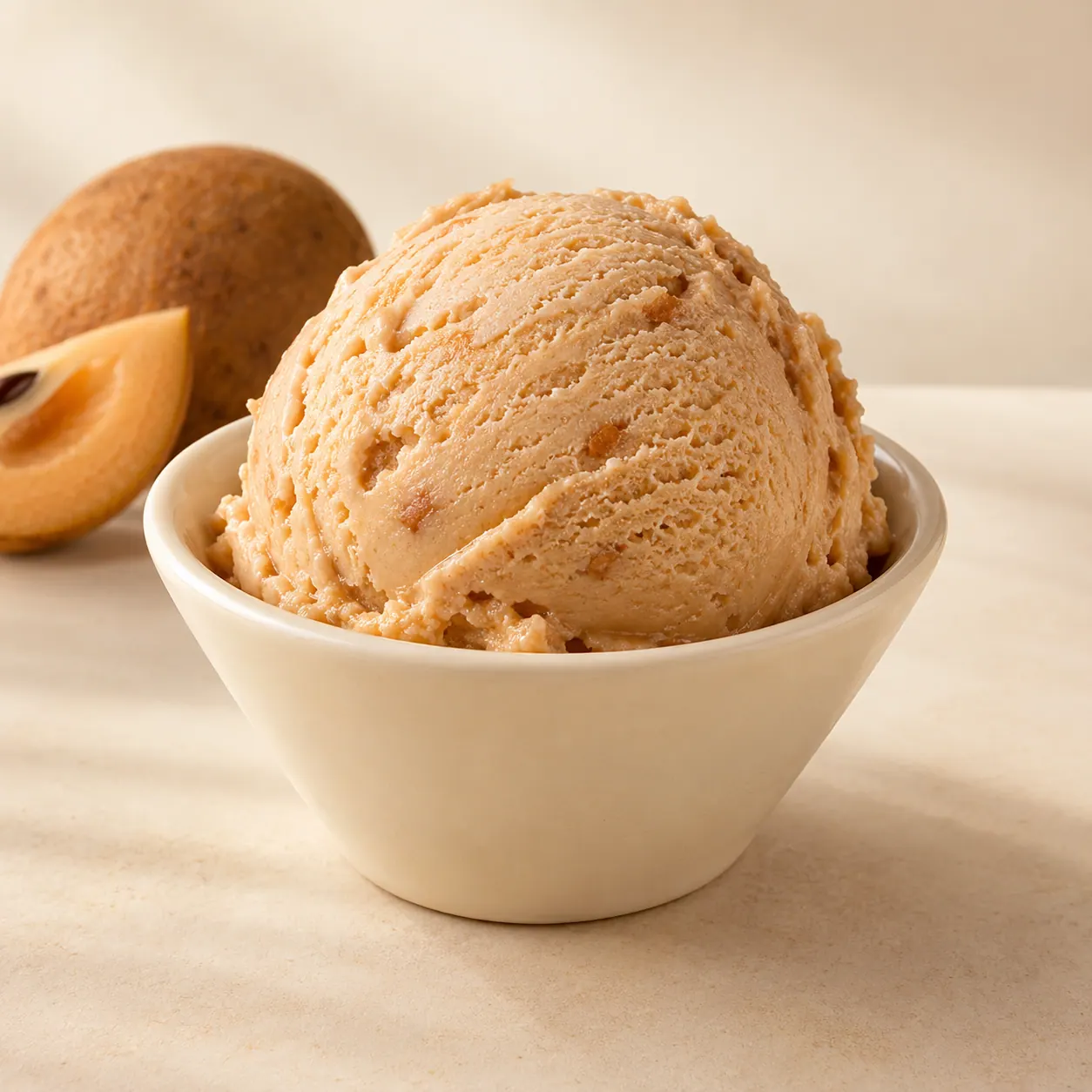 Chikoo Delight Gelato — AI illustration